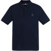 SS25 Морской стиль Универсальная Приятная к коже Дышащая Футболка-поло с коротким рукавом Мужские топы Темно-сапфирово-синий A4395-433