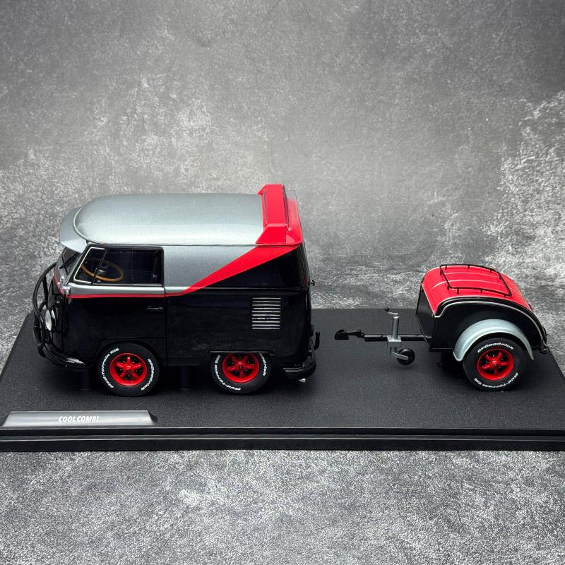 TCFJN1 Solido model diecast model 1/18 Kool Kombi Bus Van VW T1 Alloy Car Model static display holiday gift