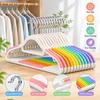 10Pcs Heavy Duty Non-Slip Hangers Set Rotating Hook Seamless Hanger  Laundry Room