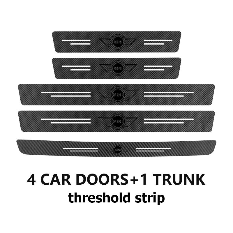 Car Door Carbon Fiber Sill Anti Scratch Protection Strip For MINI JCW F54 F55 F56 F60 R50 R52 R53 R56 R57 R58 R60 CLUBMAN w3