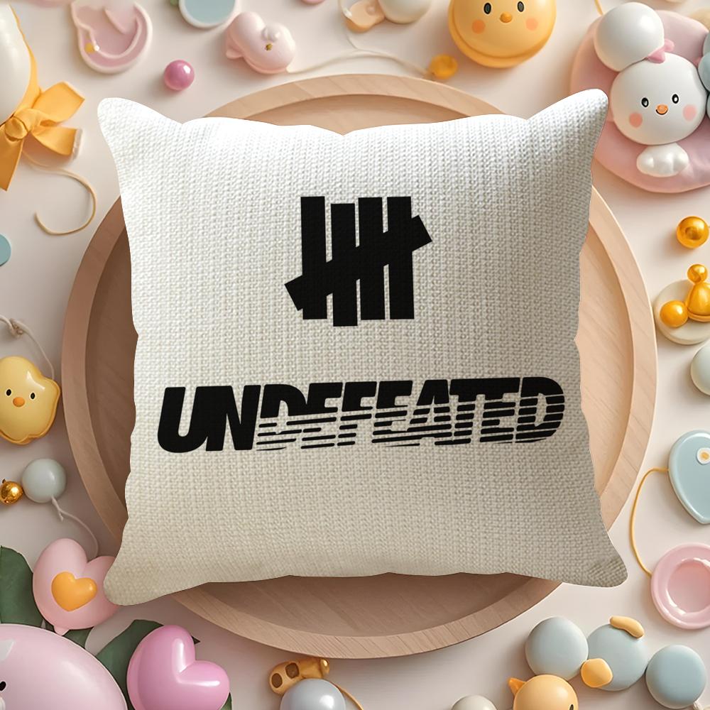 U-Undefeated Trend Наволочка Натуральный Лен Органическая Ткань Двусторонняя Печать Диван Домашний Декор Подарок Наволочка