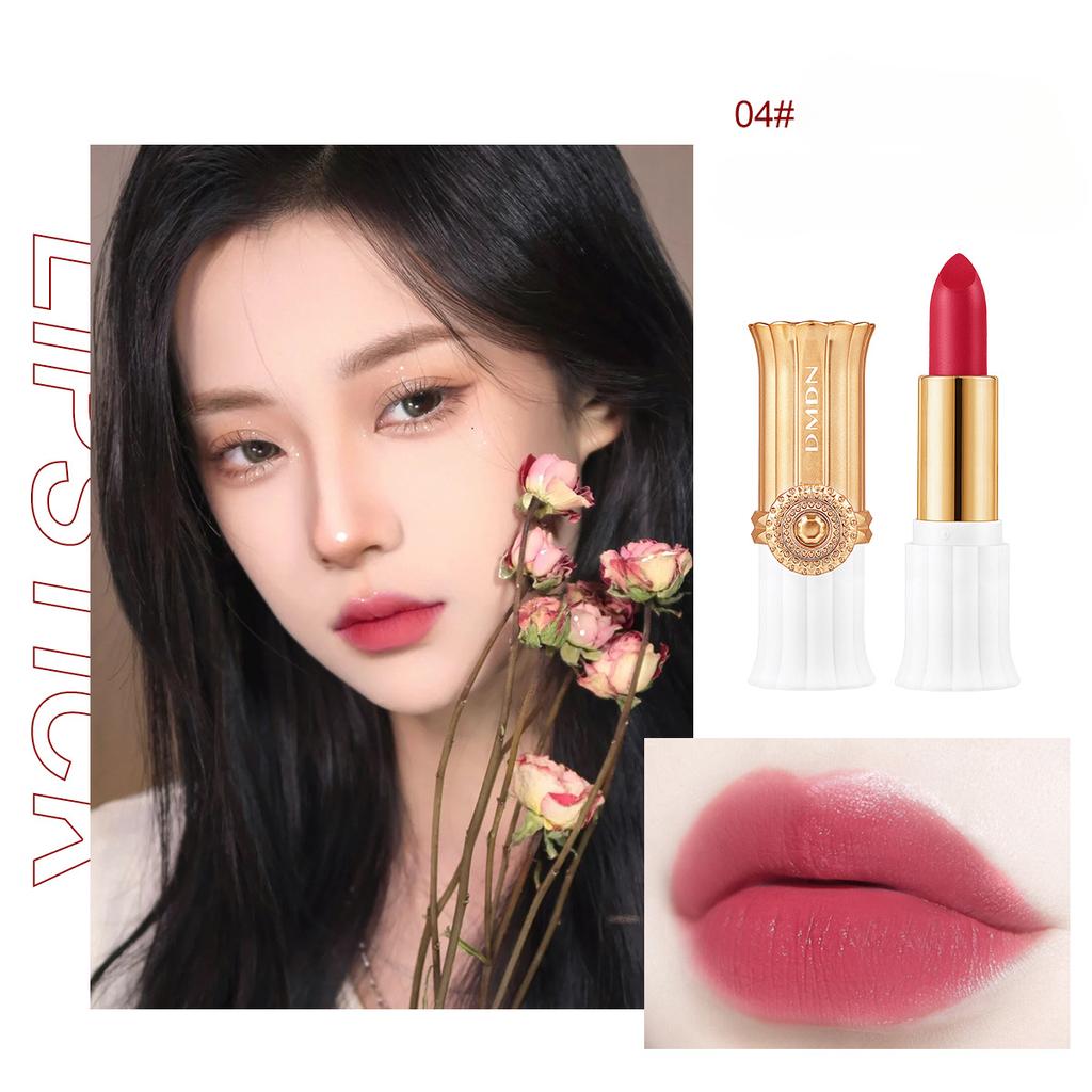 Новая помада с антипригарным покрытием, невыцветающая помада с антипригарным покрытием, легкая, матовая, водонепроницаемая и устойчивая к поту, красочная помада для макияжа