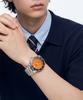 Diwodeu Dw-208R-Or Spino Diver 300 Sunset Orange Men'S Rubber Urethane Wristwatch
