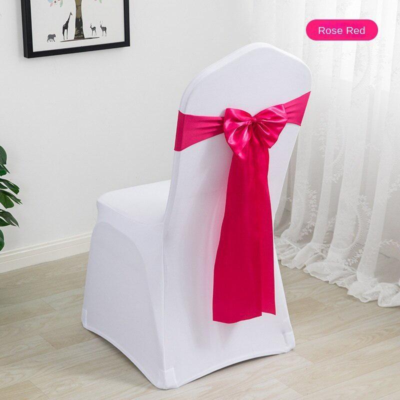 Складной стул, ленты, ленты для стульев из спандекса, атласные пояса для стула, банты для стула, эластичные пояса для стула для свадебных вечеринок, мероприятий, банкетов, отелей, домашнего кухонного стула