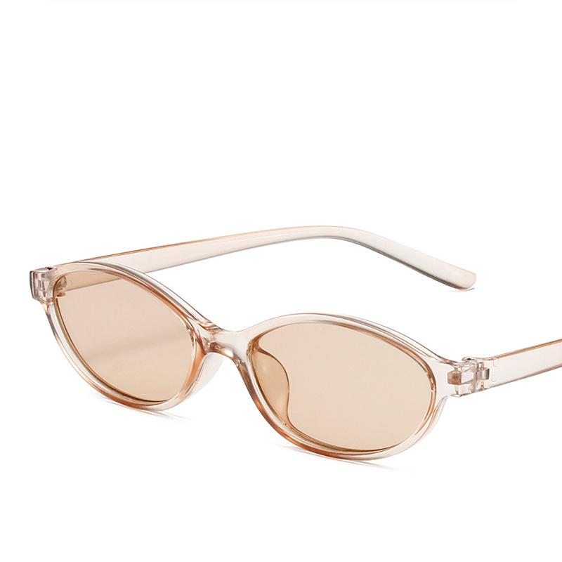 Неполяризованные сексуальные маленькие овальные женские солнцезащитные очки, модные леопардовые коричневые солнцезащитные очки, женские ретро-очки с цветным оттенком
