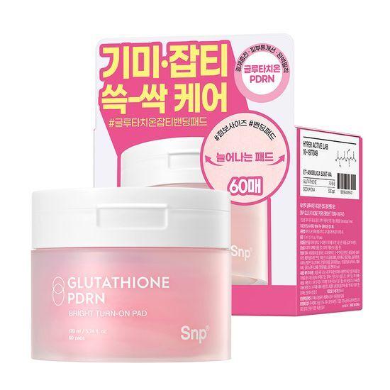 SNP Glutathione PDRN Blemish Brightening Banding Toner Pads 60 Sheets