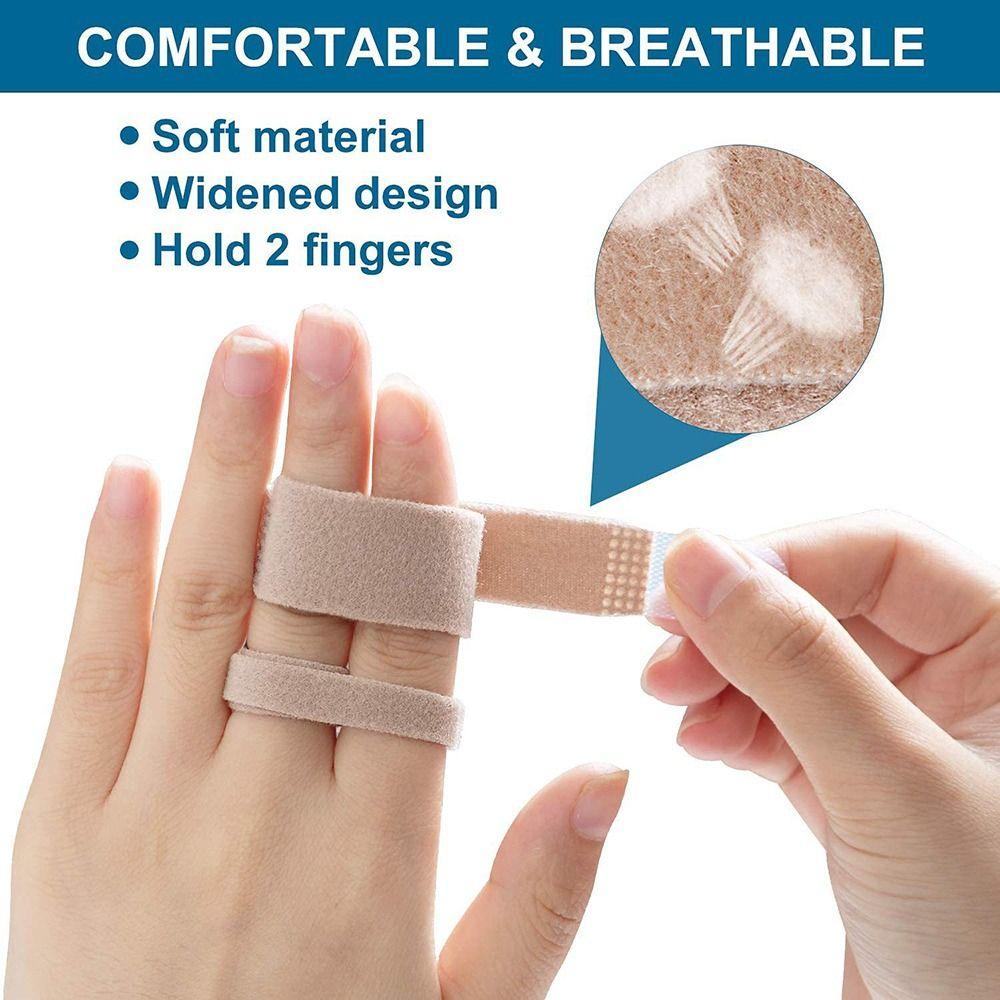 10pcs Adjustable Support Brace Pinky Brace Finger Loops Tapes Toe Bandage Finger Straps Finger Wraps