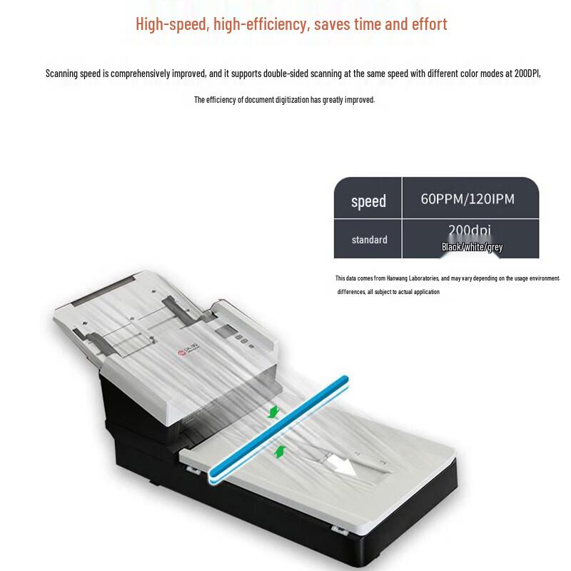 Hanvon HW8660U A4 Flatbed & Sheet-fed Document Scanner CN plug (adapter included)