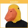 Charming Yellow Duck Character Mask Stylish Costume Prop For Halloween And Festivities