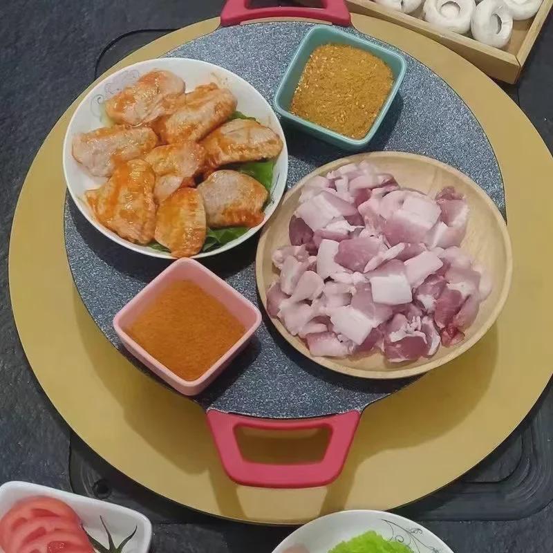 Корейский электрический многофункциональный противень для барбекю с антипригарным покрытием для студентов и домочадцев