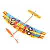 1/2/4 шт., модель самолета с резиновым приводом, детский развивающий метательный планер, самолет для малышей, мальчиков и девочек, уличный деревянный летающий самолет, игрушка