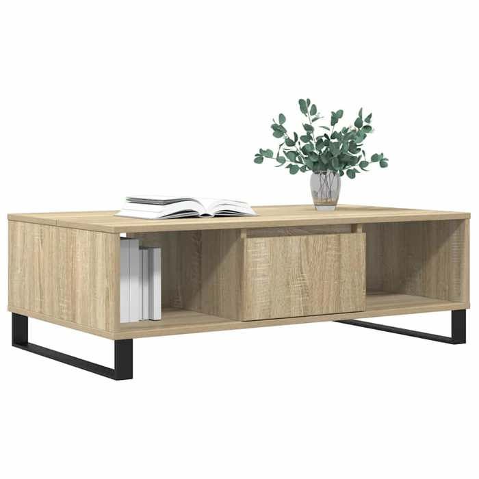 VidaXL Coffee Table Sonoma Oak 104x60x35 Cm Engineered Wood 827095