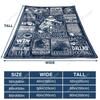 Dallas Flannel Blanket 60x50 Inch, Football Team Blanket, Gift for Boys and Girls Youth Fans, Football Patchwork Travel Blanket