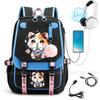 Милый Рюкзак-Котик с Бабл-ти Мультяшный Рисунок Корги Mochila Школьная Сумка для Учеников Мальчиков Девочек Подарок Большой Вместимости для Ежедневных Поездок Rucksack