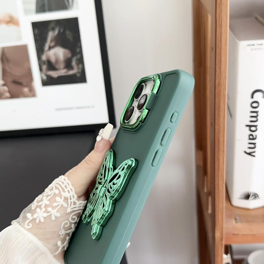 Чехол для телефона с кронштейном для камеры и бабочкой с 3D покрытием для IPhone Samsung Redmi OPPO VIVO