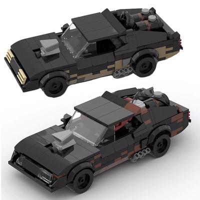 MOC Технический Автомобиль из фильма Безумный Макс V8 Перехватчик Маслкар 8 шпилек Наборы Транспортных средств Строительные блоки Детские игрушки Рождественский подарок