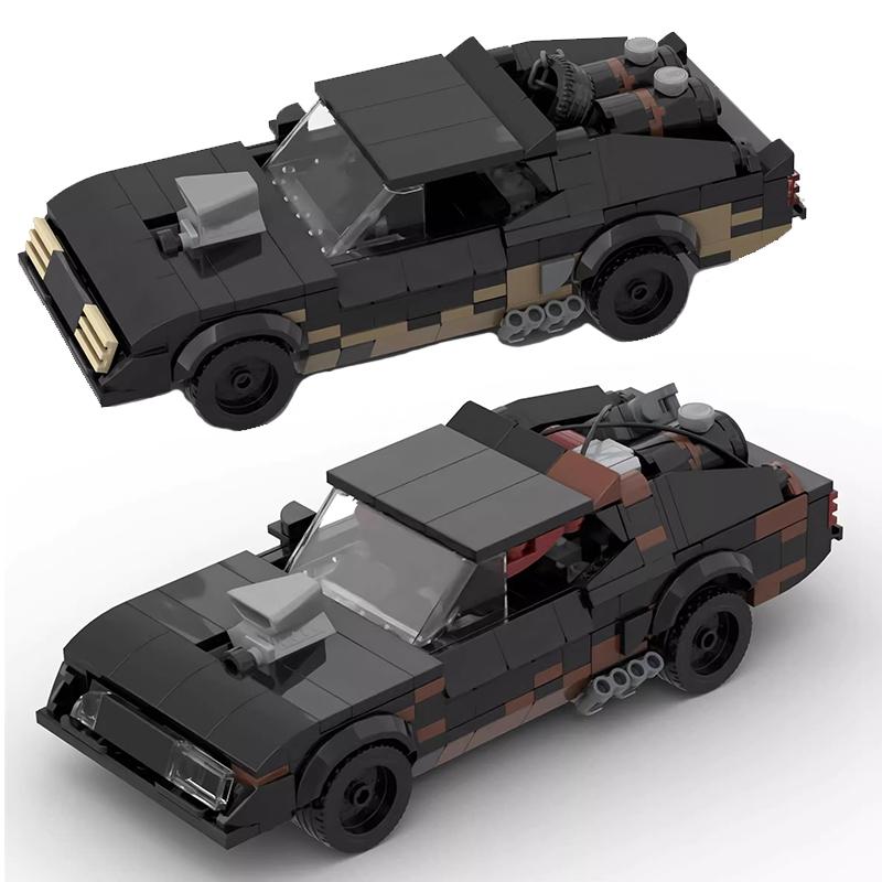 MOC Technical Car Movie Mad Max V8 Interceptor Muscle Car 8 Stud Vehicles Sets Building Blocks Kid Toys Christmas Gift