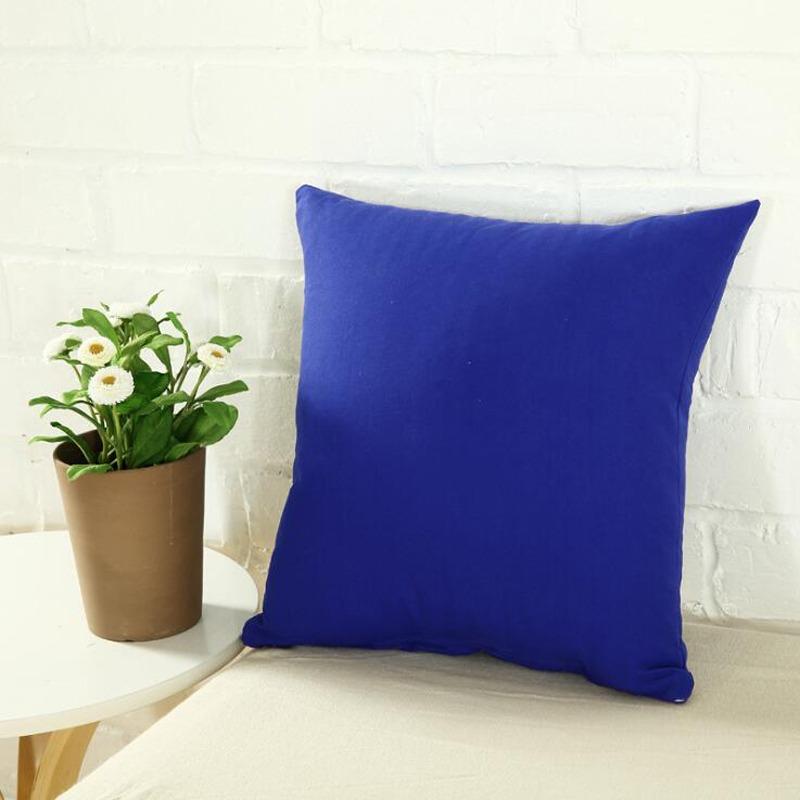 Candy Color Cushion Cover Solid Color Pillow Case Cover Decorative Pillowcase Seat Car Cushion Cover Pillow Case Home Supply