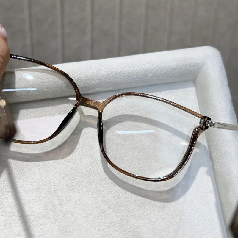 3-Pack Ultra Shiny Reading Glasses Value Set for Middle-Aged and Elderly Black Tea Gray Combination Eyeglasses