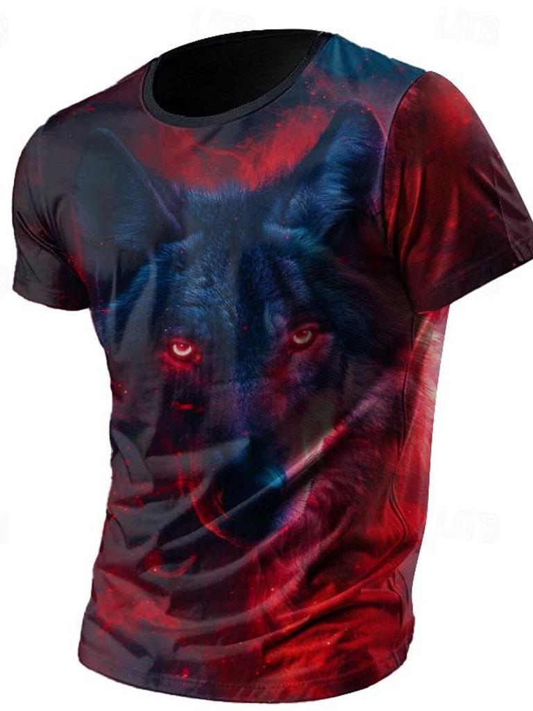 Flame Animal модная мужская футболка с 3D принтом футболка для уличного спорта уличная футболка черная рубашка с круглым вырезом летняя весенняя одежда одежда