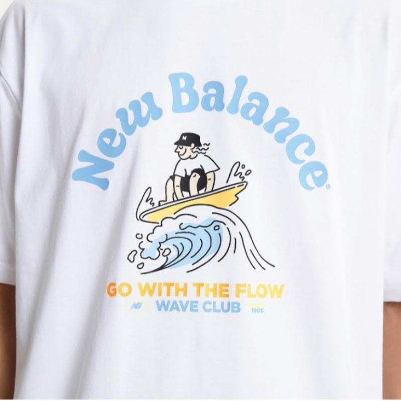 New Balance Футболка Lqj Nbnee21643 10 Uni Nb Boy Surfing с коротким рукавом Tee Se