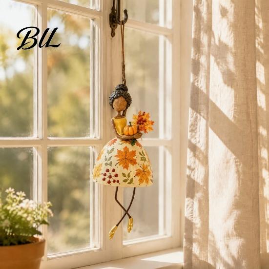 Dynamic Window Hanging Dancing Lady Ornament for Home Decor, Elegant Art Sculpture, Graceful Silhouette Creative Pendant Indoor Outdoor Porch
