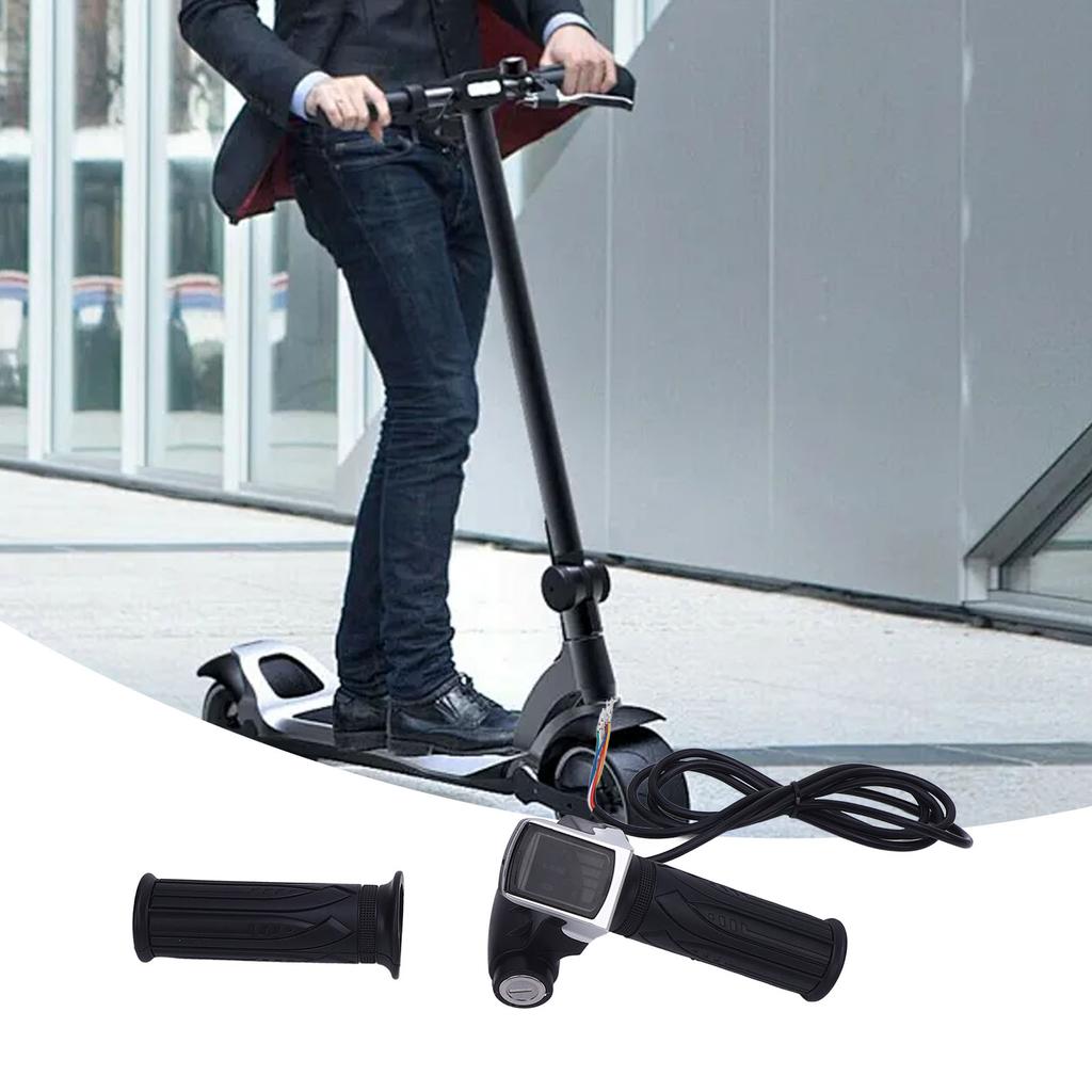 Электроскутер Twist Throttle Grip с дисплеем и ключом 36V Удобная ручка для E-BIAK