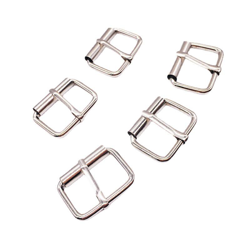 Серебряная железная регулируемая роликовая пряжка с язычком для рюкзаков и сумок