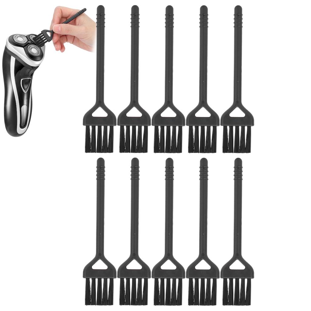 10 шт., набор щеток для чистки электробритвы, нейлоновая ручка для волос, щетка для чистки машины, черная