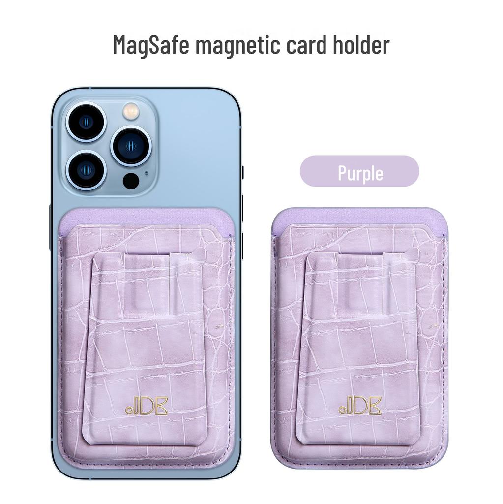 Magsafe Card Holder for iPhone 13: Magnetic Sticker for Cards, Lazy Desktop Stand.