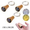 1m/1.5m/2m Led String Light Bottle Cork Warm White Strings Lights Copper Solar Powered Garland Outdoor Festoon Waterproof Garden