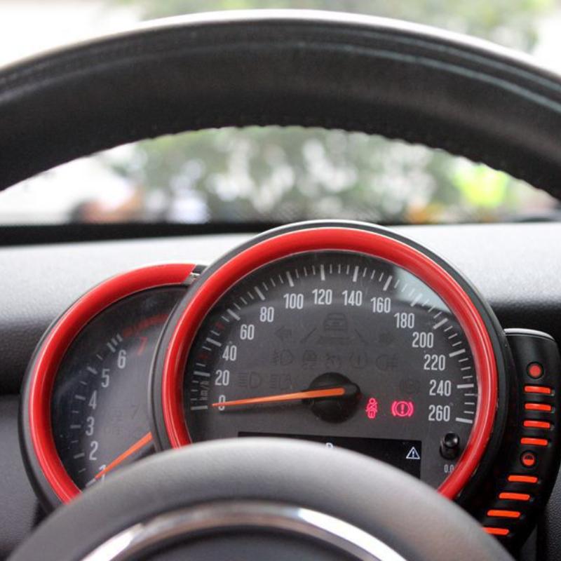 2PCS For MINI Cooper F54 F55 F56 F57 F60 Countryman Car Dashboard Tachometer Frame Decoration Cover Ring Auto Accessories
