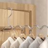 Single Pole Stainless Steel Coat Hanger Portable Simple Clotheshorse Folding Clothes Hanger