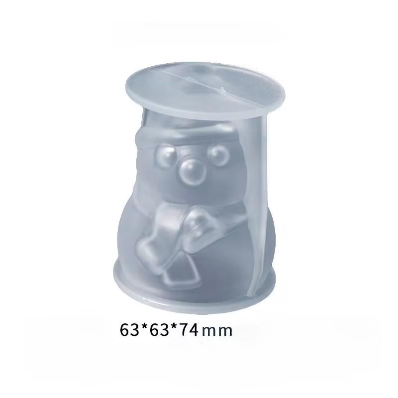 Силиконовая форма для свечей 'Рождественская елка' Рождественское украшение Снеговик Формы для поделок Сделай сам Мыло Смола Гипс Изготовление Домашний Праздничный Декор Искусство Подарки