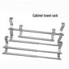 Adjustable Stainless Steel Double Towel Rack and Shelf