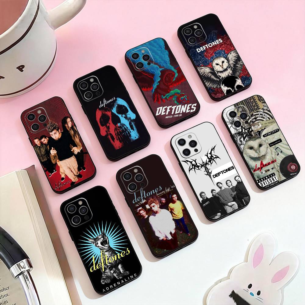 D-Deftones Band Phone Case For iPhone 17,16,15,14,13,12,11 Plus,Pro,Max,XS Silicone Soft Cover