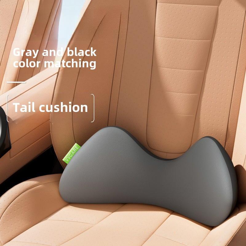 1 шт. Подушка для поясничной поддержки автомобиля с защитой копчика, тонкая подушка сиденья из пены с памятью для длительной поездки, офис, 4 сезона