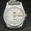 ВОССТАНОВЛЕННЫЕ ВИНТАЖНЫЕ АВТОМАТИЧЕСКИЕ МУЖСКИЕ ЧАСЫ SEIKO 5 JAPAN СЕРЕБРЯНЫЙ ЦИФЕРБЛАТ a434686-2