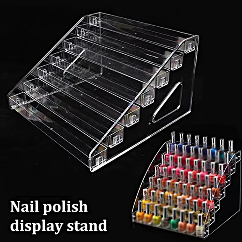 3/5/7 Layers Acrylic Ladder Display Rack Storager Multi-layer Transparent Display Rack Cosmetic Organizer Simple Mounting Rack
