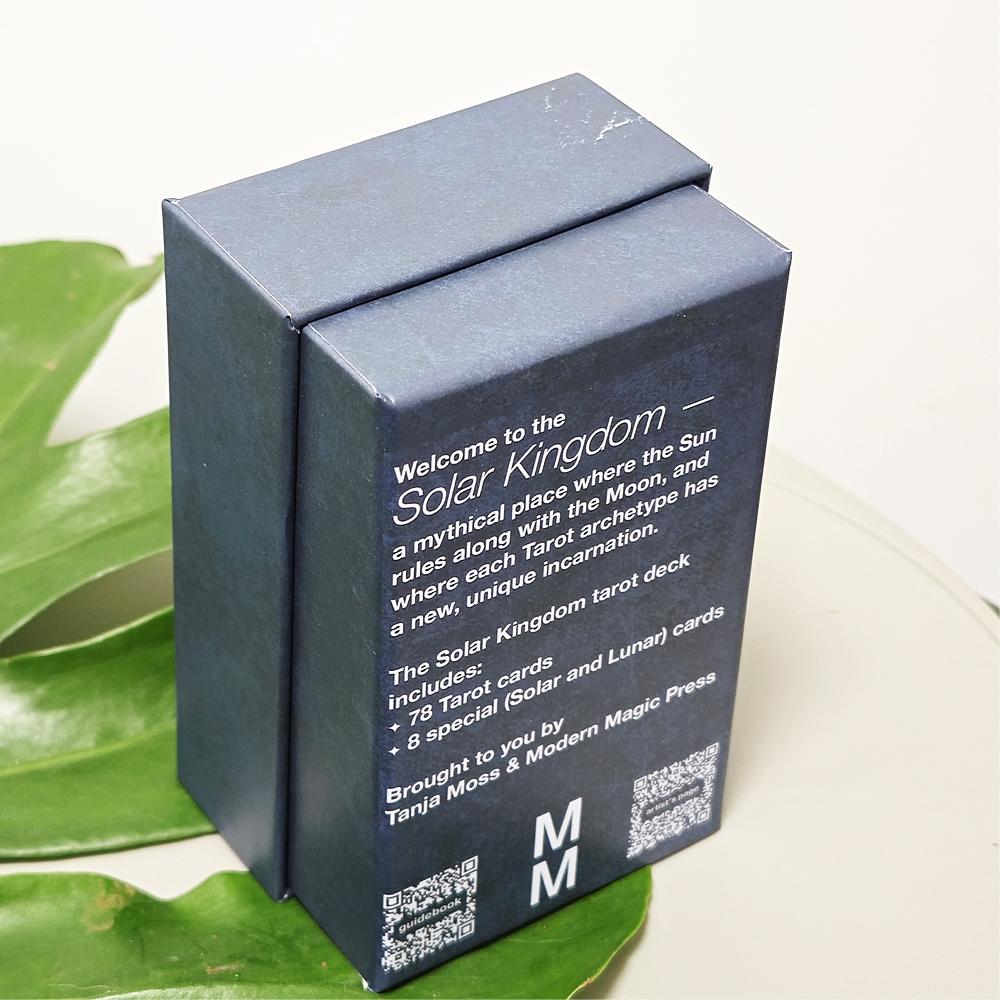 Гадательные карты Солнечного Королевства Таро Волшебное путешествие Космическое Прозрение 12*7 см 86 шт. Карты в жесткой коробке Уникальная инди-колода Таро