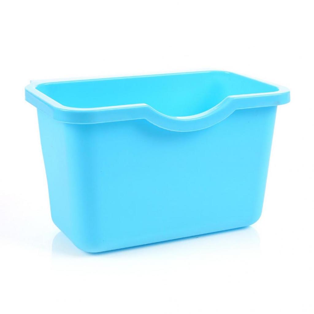 Kitchen Cabinet Door Plastic Basket Hanging Trash Can Waste Bin Garbage Bowl Box