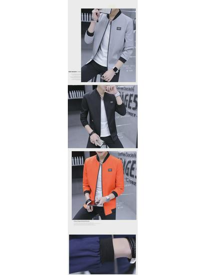 Мужская бейсбольная куртка весна-осень Slim - модное повседневное пальто с воротником-стойкой