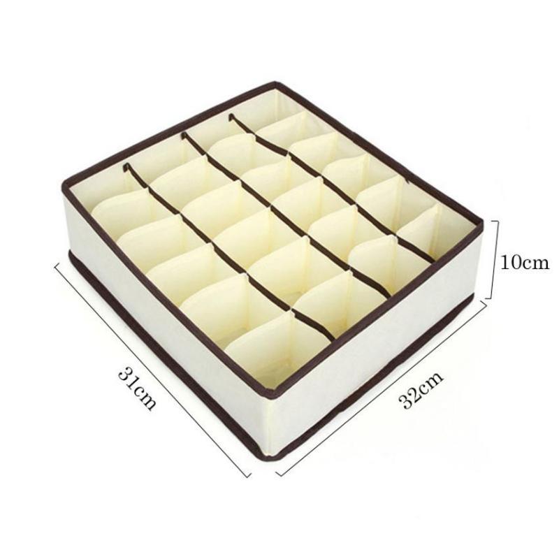 Органайзер для нижнего белья, ящик для хранения бюстгальтера, бежевый ящик, органайзеры для шкафа, коробки для нижнего белья, шарфы, носки, бюстгальтер