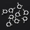4pcs 925 Silver Spring Ring Clasp with Open Jump Ring Clasps for Bracelet Necklace Chain Connector Jewelry Making Components