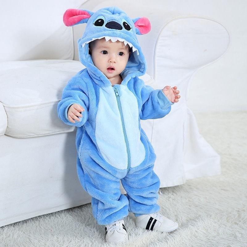 0-3 Years Old Baby Animals Cosplay Kigurumis Kids Onesie Anime Cartoon Cute Sleep Suit Toddler Jumpsuit
