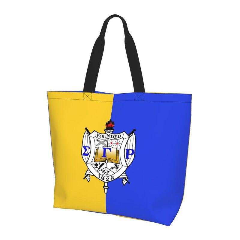 Sigma Gamma Rho 1922 Print Travel Tote Bag Large Capacity Shoulder Bag Reusable Durable Handbags Women Grocery Shopping Bag