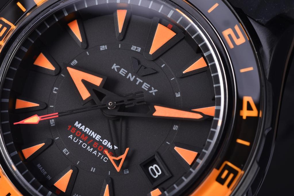 Часы IWAWP MARINE GMT Механические Автоматический Подзавод Лимитированная Серия 88 Штук Черные [KENTEX] S820X-04 Мужские