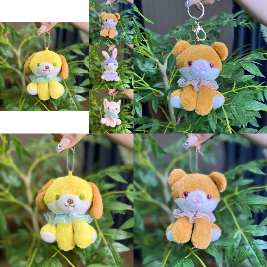 Unique Cartoon Dog Plush Doll With Soft Pp Cotton Filling For Keychain Accessory