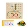 Wooden Geometric Shapes & Pegboard Educational Puzzle Toy for Early Childhood Development