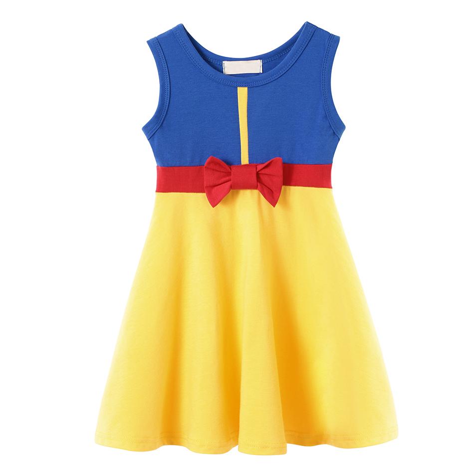 Girl Summer Princess Dress Clothing Rapunzel Elsa Anna Cosplay Birthday Party Dress